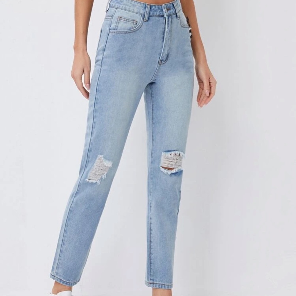 Cropped Mom Jeans